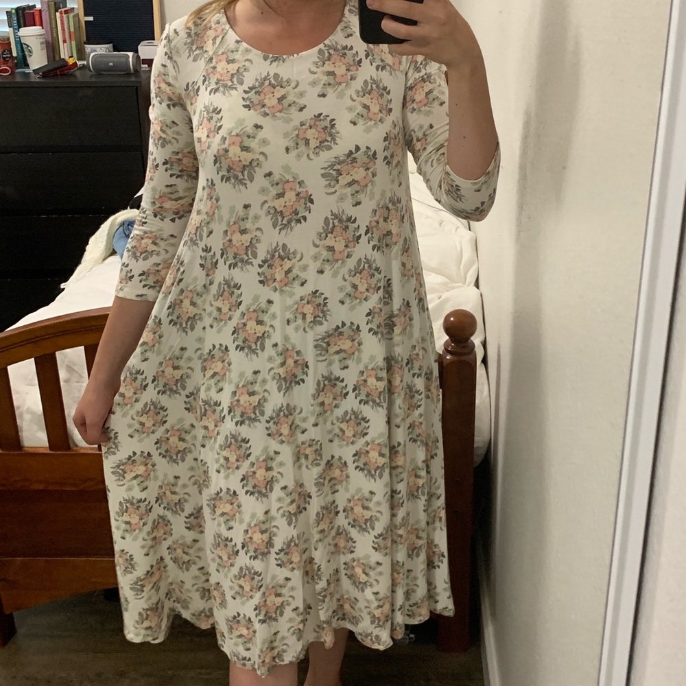 Floral Downeast midi dress